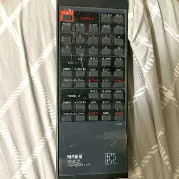 Yamaha OEM KX-W02 Infrared Remote for Double Cassette Player Vtg - Picture 4 of 5